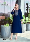 Five Star Vol 3 By Vaniska Vatican Silk Embroidery Online Long Kurtis Wholesale
